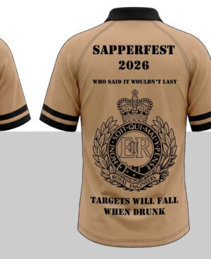 SAPPERFEST 2026 POLO SHIRT - TARGETS WILL FALL